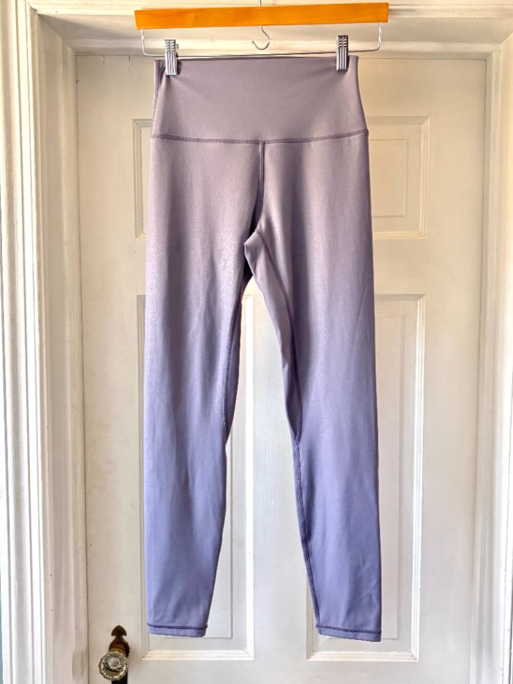 WISKII 7/8 High Rise Leggings Lavender Size M
